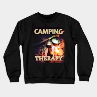 Camping Therapy Crewneck Sweatshirt